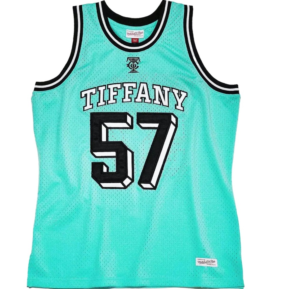 Tiffany & Co. x NBA x Mitchell & Ness Basketball Jersey in Tiffany Blue